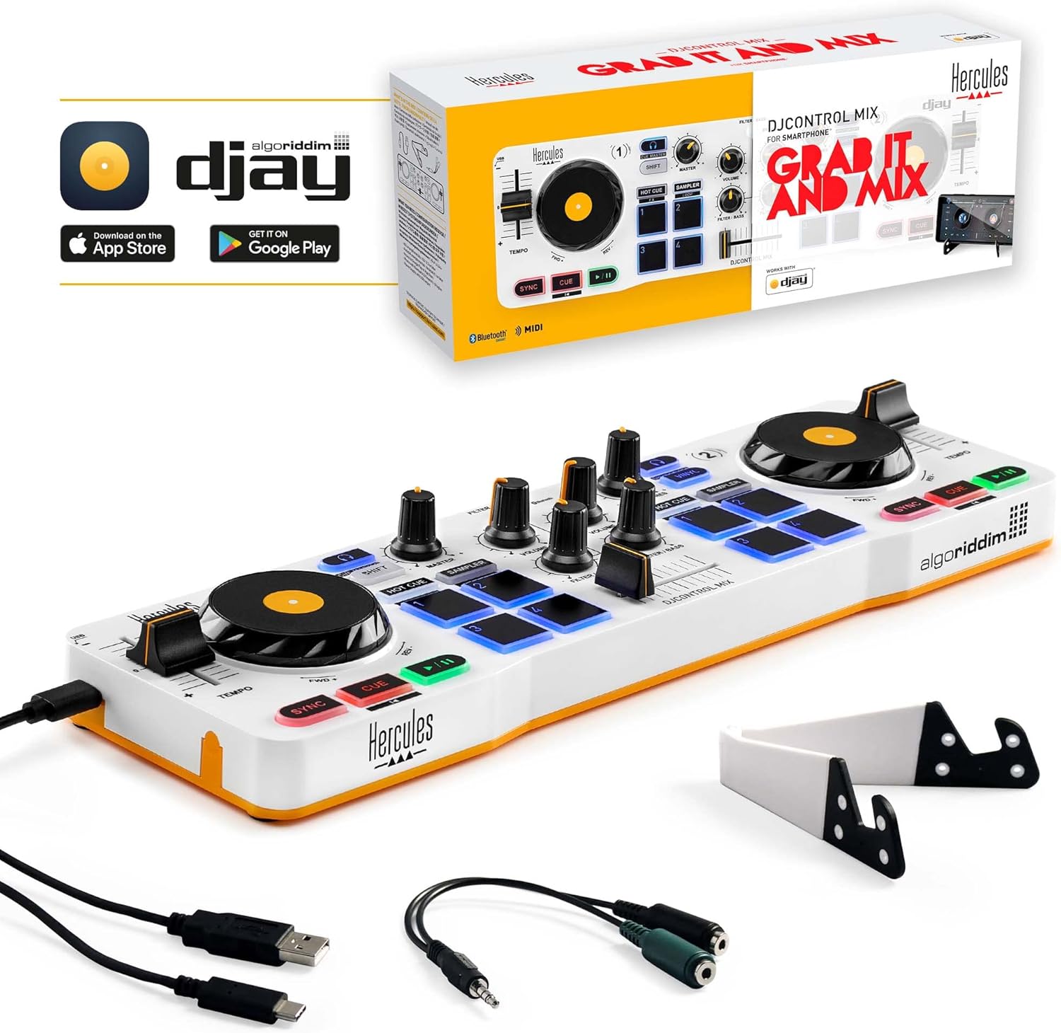 Hercules DJControl Mix DJ Starter Pack per Smartphones