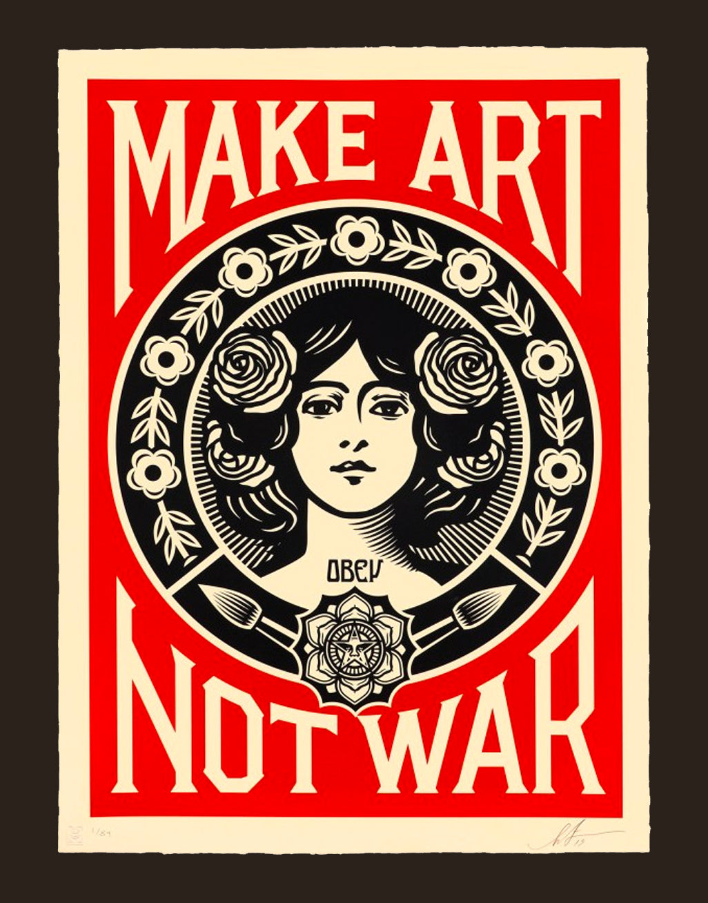 Obey (Chesterton, 1970) Make Art Not War, 2018