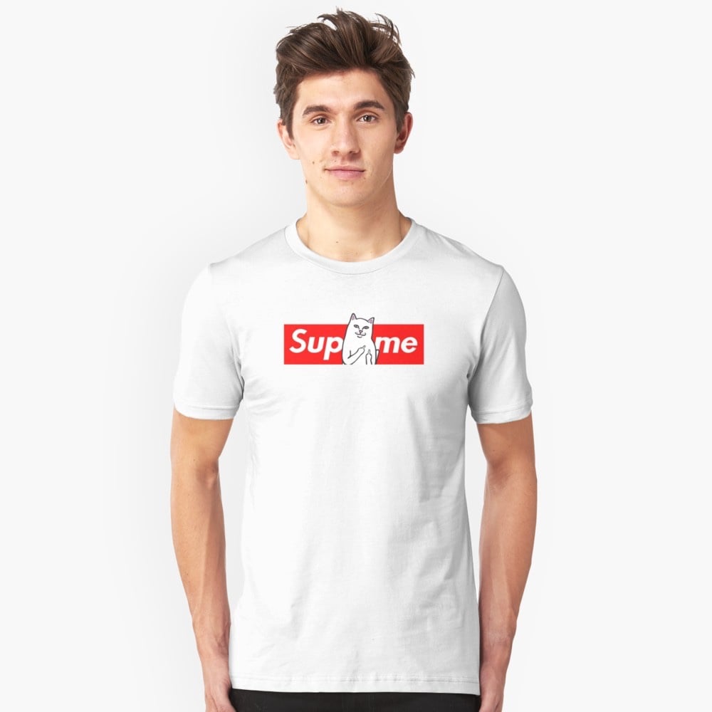 T shirt supreme top homme